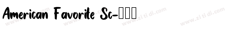 American Favorite Sc字体转换